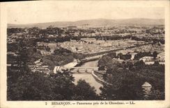 CPA Besancon Panorama pris de la Chaudane 