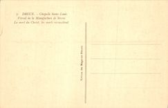 CPA Dreux Chapelle Saint Louis Vitrail de la Manufacture de Sevres 