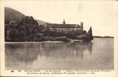 CPA Aix les Bains Lac du Bourget Abbaye d'Hautecombe Ancienne Necropole 