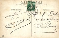 CPA Vichy Passage et Hotel des Postes 