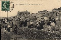 CPA Le Treport La plage a maree basse 