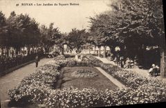 CPA Royan Les Jardins du Square Botton 
