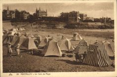 CPA Pontaillac Un Coin de Plage 