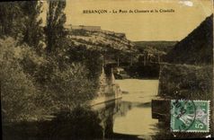 CPA Besancon le Pont de Chamars et la Citadelle 