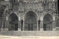 CPA Cathedrale de Chartres Portail Sud 