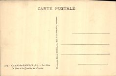 CPA Cambo les Bains B P la Nice le Pont et le Quartier du Fronton 