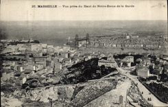 CPA Marseille vue prise du Haut de Notre Dame de la Garde 
