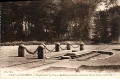 CPA Foret de Compiegne Emplacement du Wagon des Plenipotentiares Allemands Marcel Mages architecte 