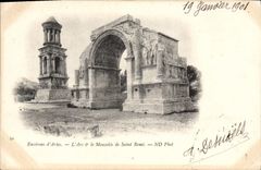 CPA Environs d'Arles l'Arc et le Mausolee de Saint Remi 