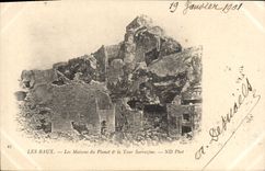 CPA Les Baux les Maisons du Planet et la Tour Sarrazine 