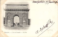 CPA Montpellier l'Arc de Triomphe 