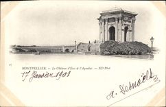 CPA Montpellier Le Chateau d'Eau et l'Aqueduc 