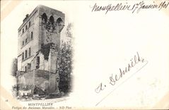 CPA Montpellier Vistiges des Anciennes Murailles 