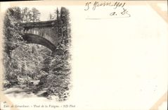 CPA Env de Gerardmer Pont de la Vologne 