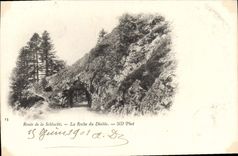 CPA Route de la Schlucht La Roche du Diable 