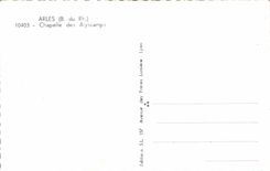 CPM Arles B du Rh Chapelle des Alyscamps 