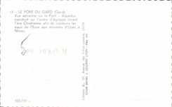 CPM Le Pont du Gard Gard Aqueduc romain construit avant l'ere chretienne sur l'ordre d'Agrippa pour 