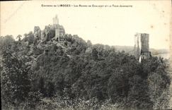 CPA Environs de Limoges les Ruines de chalucet et la Tour Jeannette 