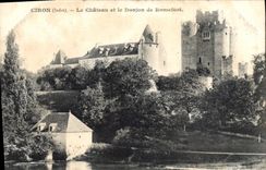 CPA Ciron Indre le chateau et le Donjon de Romefort 
