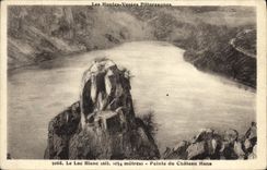 CPA Les Hautes Vosges Pittoresques le Lac Blanc Pointe du chateau Hans 