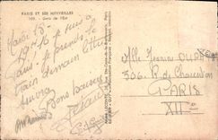 CPA Paris et ses Merveilles Gare de l'Est 