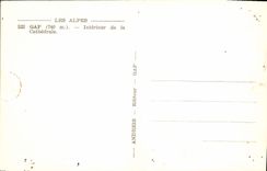 CPA Les Alpes Gap Interieur de la Cathedrale