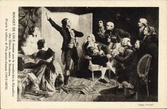 CPA Rouget de Lisle Chantan pour la premiere fois la Marseillaise chez Dietrich Maire de Strasbourg 