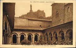 CPA La Haute Loire Illustree Le Puy le Cloitre et le Rocher Corneille 