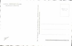 CPA Bordeaux Gironde le Pont sur la Garonne 