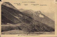 CPA Le Cantal Pittoresque vue prise du Col de Rombiere 