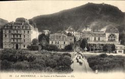 CPA La Bourboule le Casino et le Funiculaire 