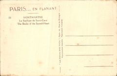CPA Paris en Flanant Montmartre la Basilique du Sacre Coeur 
