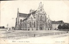 CPA Brou Ensemble de l'eglise 