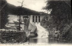 CPA La Bourboule la Chute au Barrage et l'Usine Electrique 