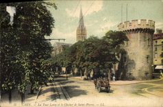 CPA Caen la Tour Leroy et le Clocher de Saint Pierre 