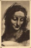 CPA Musee du Louvre Leonard de Vinci Tete de Sainte Anne 
