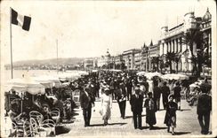 CPA Nice la Promenade et Palais de Mediterranee 