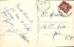 CPA De Notre Dame de Laghet recevez ces Fleurs Fleurs