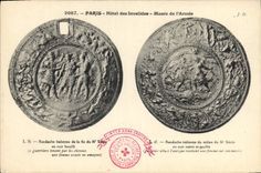 CPA Paris hotel des Invalides Musee de l'Armee Rondache monnaie