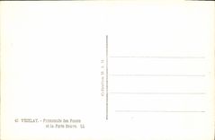 CPA Vezelay Promenade des Fosses et la Porte Neuve