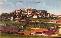 CPA Vezelay vue generale Cote Ouest 