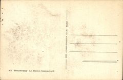 CPA Strasbourg la Maison Kammerzell 