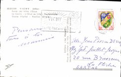 CPA Vichy Allier Reine des Villes d'Eaux le Casino l'hotel de Ville Source Hopital Pavillon Sevigne 