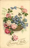 CPA Bonne Fete Fleurs