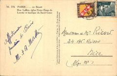 CPA Paris en Flanant Rue Laffitte Eglise Notre Dame de Lorette et Basilique du Sacre Coeur 