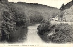 CPA La Bourboule la Route du Barrage 