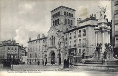 CPA Grenoble la Cathedrale et le Monument du Centenaire 