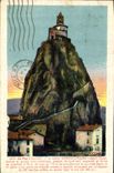 CPA Le Puy Hte Loire le rocher St Michel d'Aiguilhe Aspect Ouest 