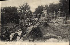 CPA Lourdes le Calvaire 1re station 