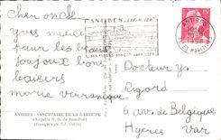 CPA Antibes Sanctyaire de la Garoupe Chapelle N D de Bon Port 